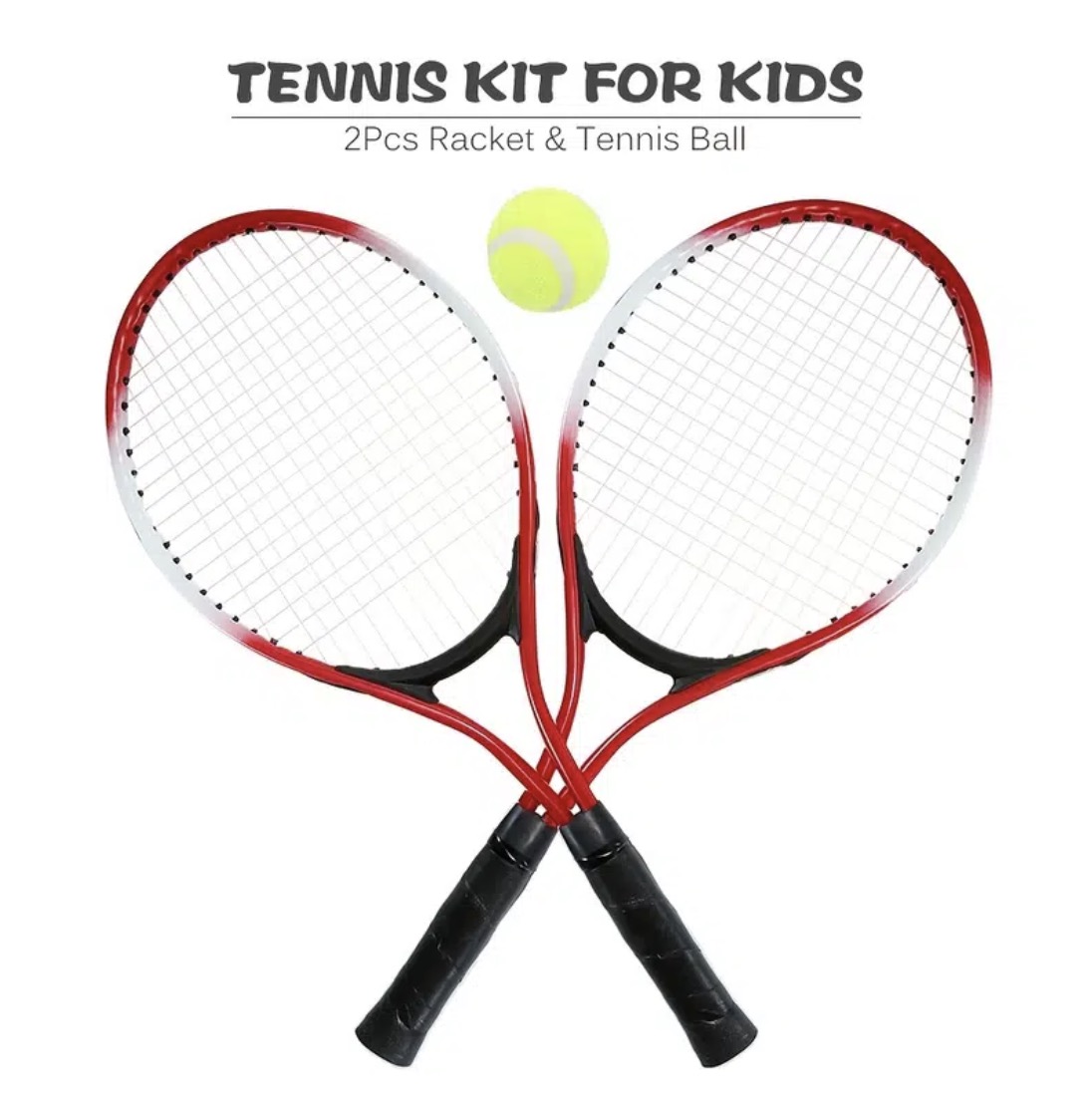 1pair Tennis Rackets With 1pc Tennis Ball & 1pc Bag, For Outdoor Sports, Tennis Playing, Friends And Family Entertainment
1pair Tennis Rackets With 1pc Tennis Ball & 1pc Bag, For Outdoor Sports, Tennis Playing, Friends And Family Entertainment