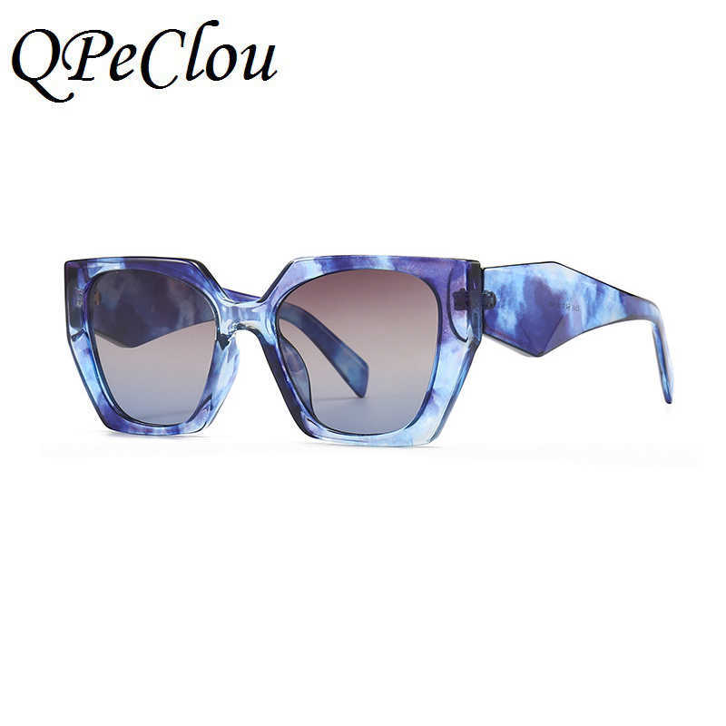 Sunglasses 2022 Summer New Fashion Square Leopard Sunglasses Women Brand Unique Rainbow Sun Glasses Female Anti-blue Eyeglasses Men Shades G230214