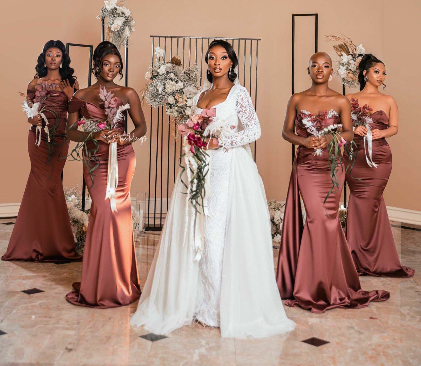 Mermaid Bridesmaid Dresses Off Shoulder African Wedding Guest Party Gowns Crystal Black Women Evening Dress Plus Size Maid Of Honor Robes De Soiree Sw