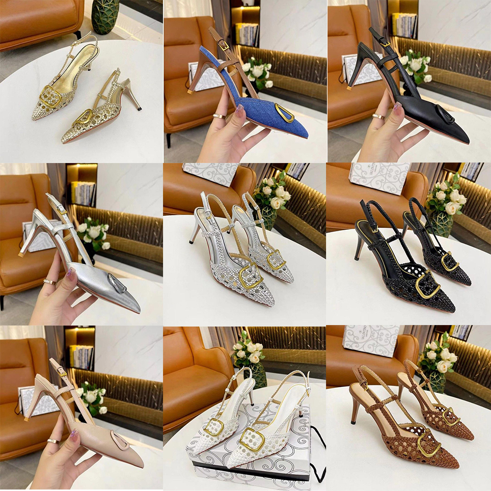 2023 Designer women's high heeled sandals New fashion leather office slippers Sexy party shoes with pointed toe size 35-43 8.5cm
2023 Designer women's high heeled sandals New fashion leather office slippers Sexy party shoes with pointed toe size 35-43 8.5cm