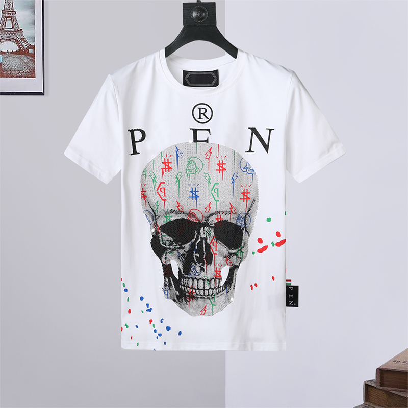 Phillip Plain 23ss Men's T-Shirts and Women's Designer T-shirt T-shirt qp Letter Short Sleeve Men's Round Neck Paris Street Clothing Black and White Solid Fashion Top, 18 #
Phillip Plain 23ss Men's T-Shirts and Women's Designer T-shirt T-shirt qp Letter Short Sleeve Men's Round Neck Paris Street Clothing Black and White Solid Fashion Top, 18 #