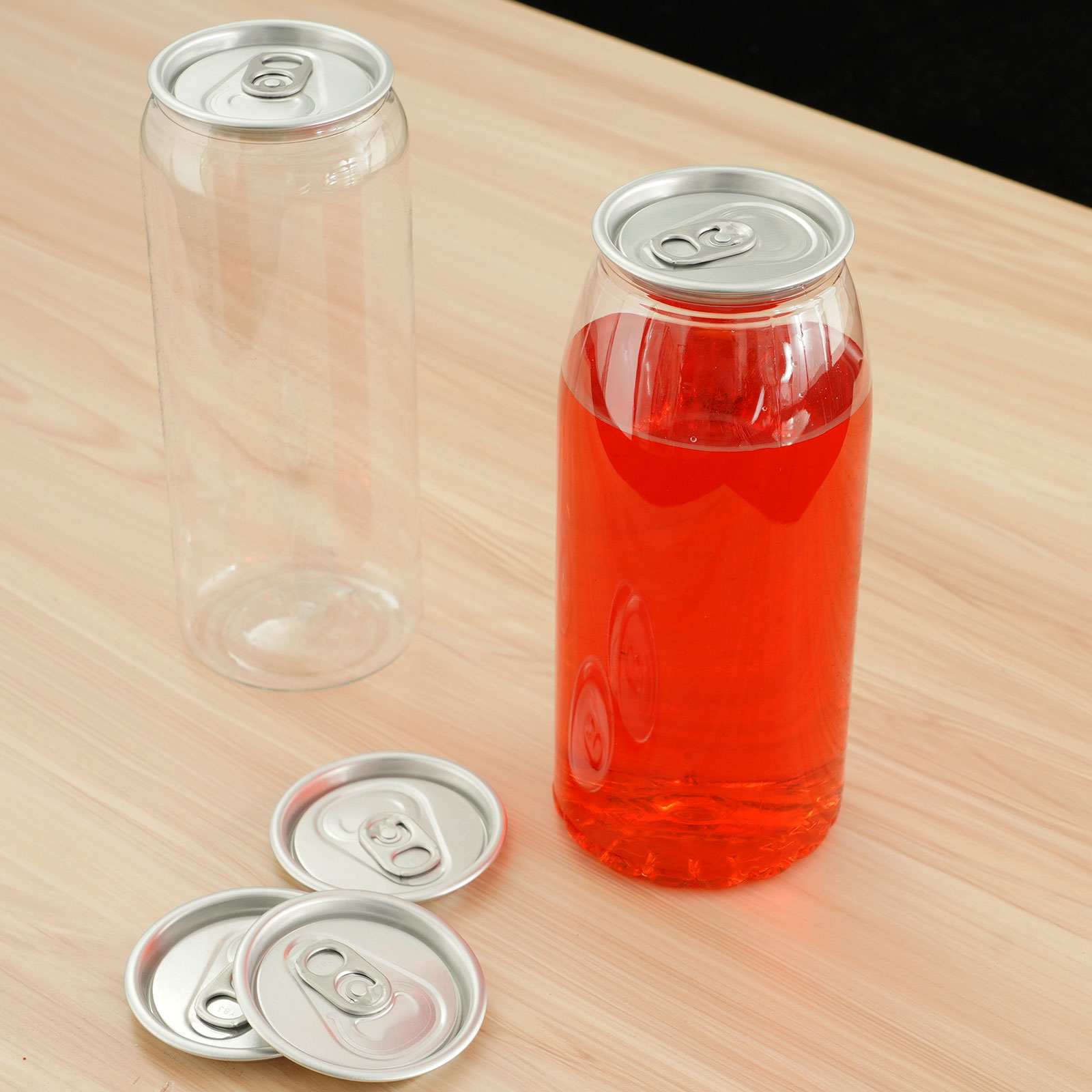 Transparent Tumblers Juice Coffee Beverage Soda Bottle PET Plastic Can with lid empty bottles, Clear
Transparent Tumblers Juice Coffee Beverage Soda Bottle PET Plastic Can with lid empty bottles, Clear