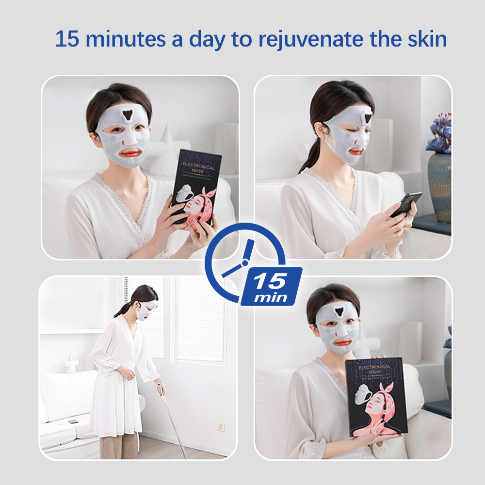 Face Massager Light LED Mask Skin Rejuvenation P otherapy Care Beauty Anti Acne Whitening Wrinkle Removal 230214