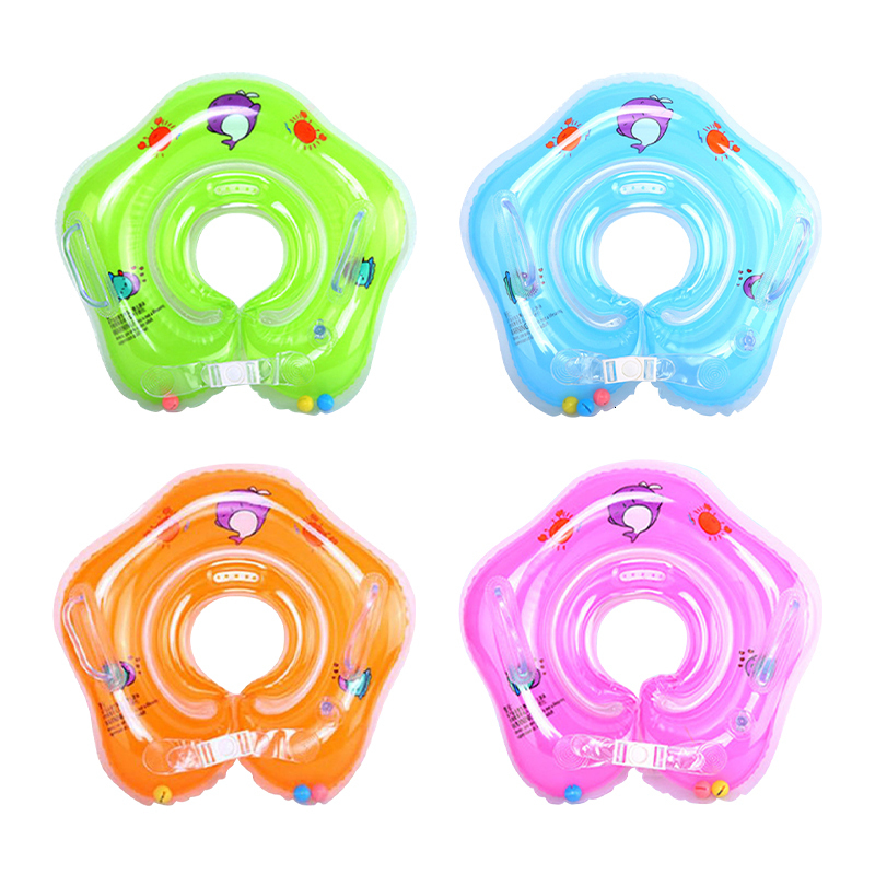 Inflatable Floats tubes Inflatable Circle for Baby Swimming Pool Baby Neck Ring Tube Baby Float Ring Safety Infant born Bathing Neck Float Swim 230215