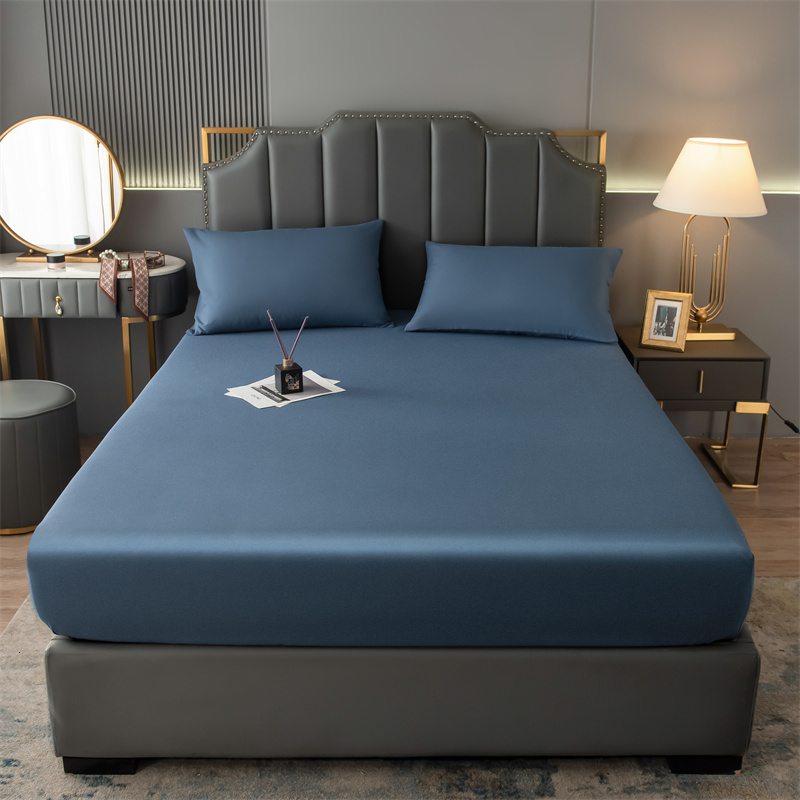 Mattress Pad Waterproof Mattress Protector Cover Elastic Fitted Sheet Breathable Pad Bed Double Couple Bedspread 2 People 90 150 180x200 230214