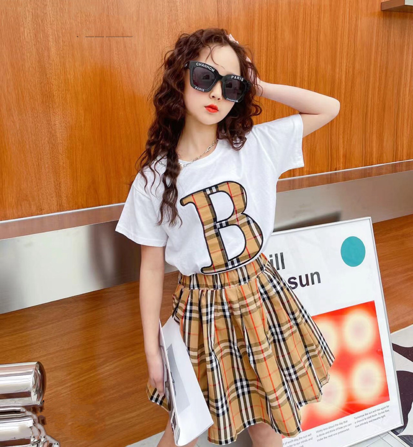 Girls Clothing Set Summer Plaid Girl Clothes Sets Toddler tops Skirt Suit Kids Clothes, White
Girls Clothing Set Summer Plaid Girl Clothes Sets Toddler tops Skirt Suit Kids Clothes, White