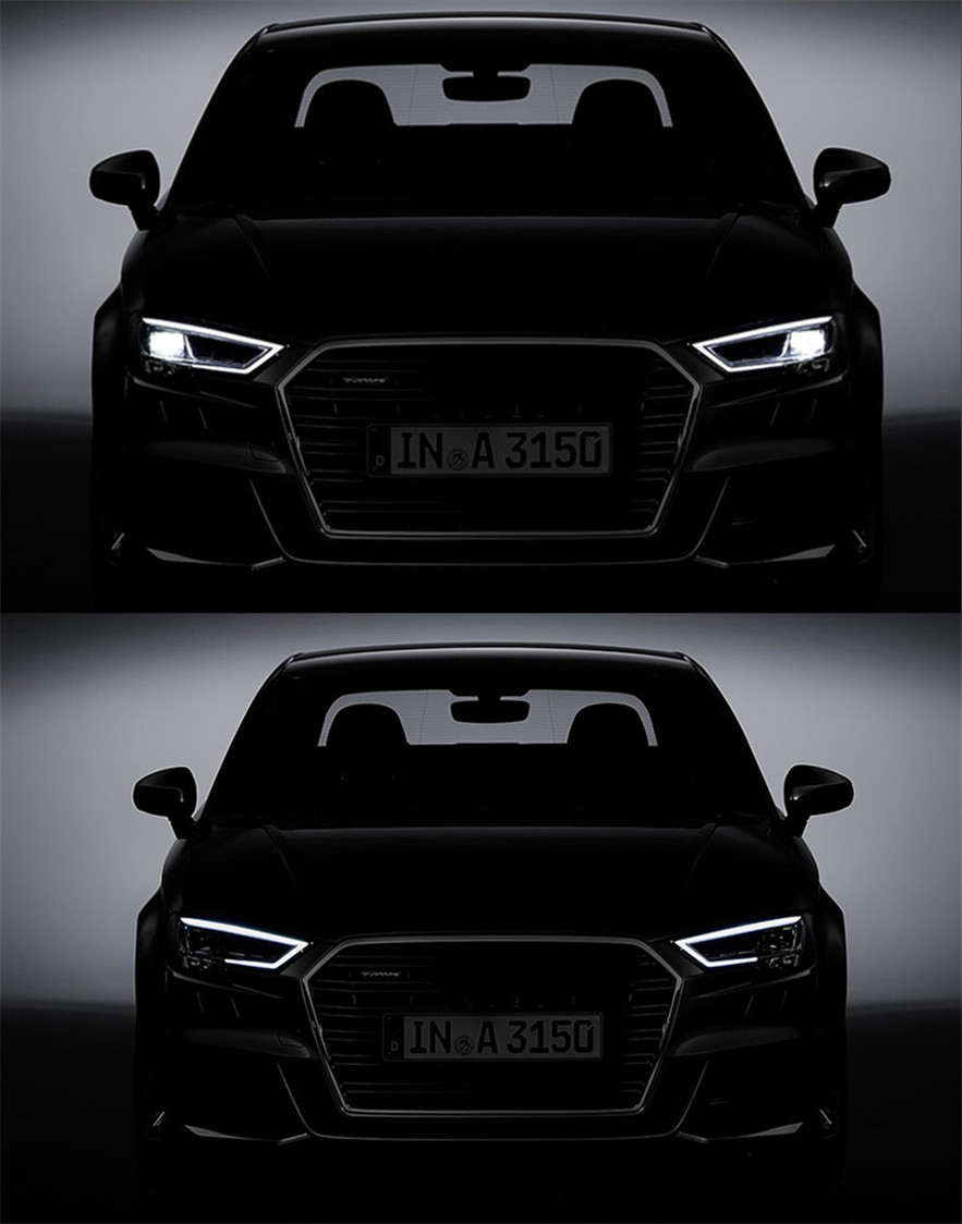 Car Headights for Audi A3 LED Headlight 20 13-20 19 A3 8V Head Lamp Projector Lens DRL Front Light