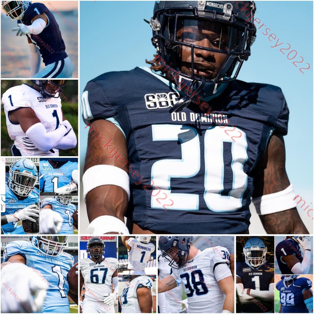Monarchs Old Dominion Custom stitched Football Jersey Kris Caine Stephon Dubose-Bourne Ryan Henry Alonzo Ford Jr. Tre Hawkins III Skyler Grant Old Dominion jerseys, White 
Monarchs Old Dominion Custom stitched Football Jersey Kris Caine Stephon Dubose-Bourne Ryan Henry Alonzo Ford Jr. Tre Hawkins III Skyler Grant Old Dominion jerseys, White