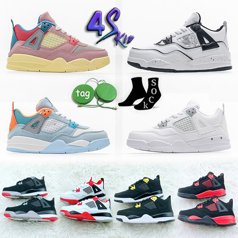 Basketball Shoes Sports Sneakers Military Black Shimmer White University Blue Noir Canvas Cat Fire Red Thunder Jumpmans Kids Jumpman 4S
Basketball Shoes Sports Sneakers Military Black Shimmer White University Blue Noir Canvas Cat Fire Red Thunder Jumpmans Kids Jumpman 4S