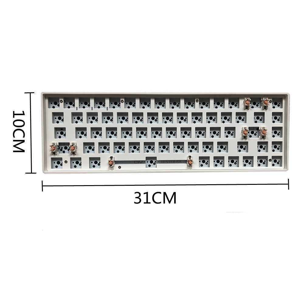Keyboards ZUOYA TESTER68 customized Mechanical keyboard kit TES68 hot-swappable shaft base axis 2.4G Bluetooth customized wireless keyboar T230215