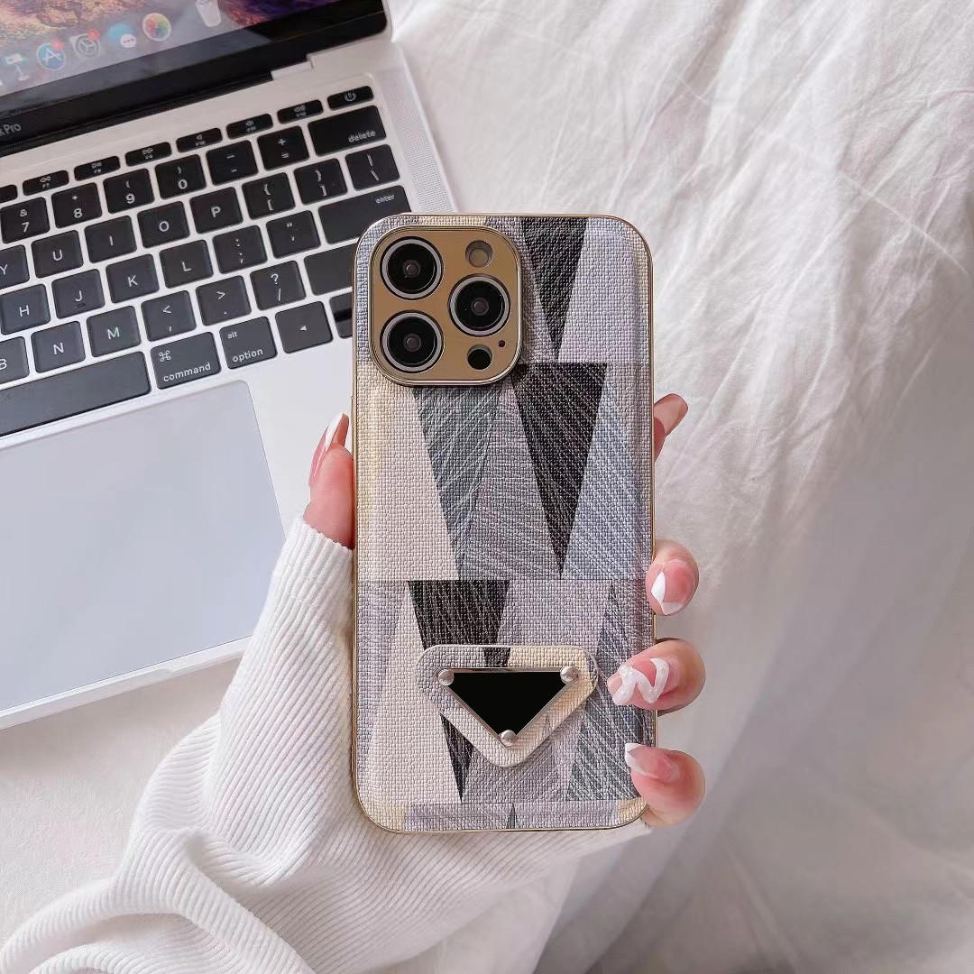 

cases Luxury designers phone case Color Splicing Triangular geometry iPhone 14 13 12 11 14Pro 11 12 13 14ProMax 12ProMax air cushion anti-drop gift very beautiful, No.6
