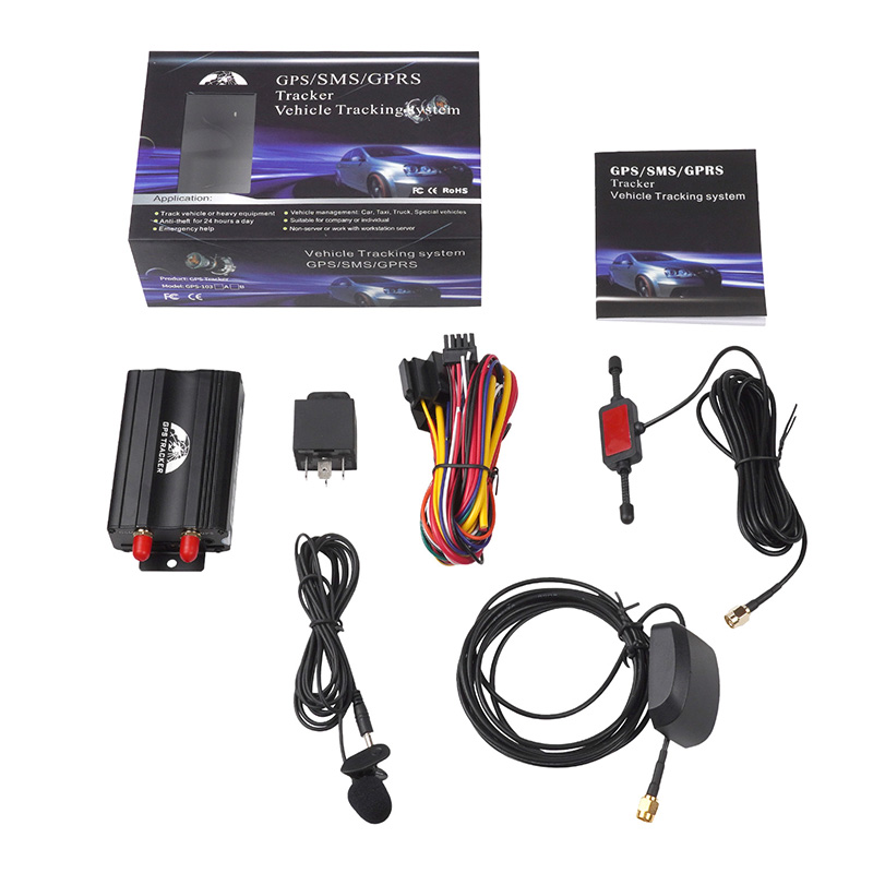 Real-Time GSM Car GPS Tracker TK103 - Quad-Band Vehicle Location Monitor with Free Online Access