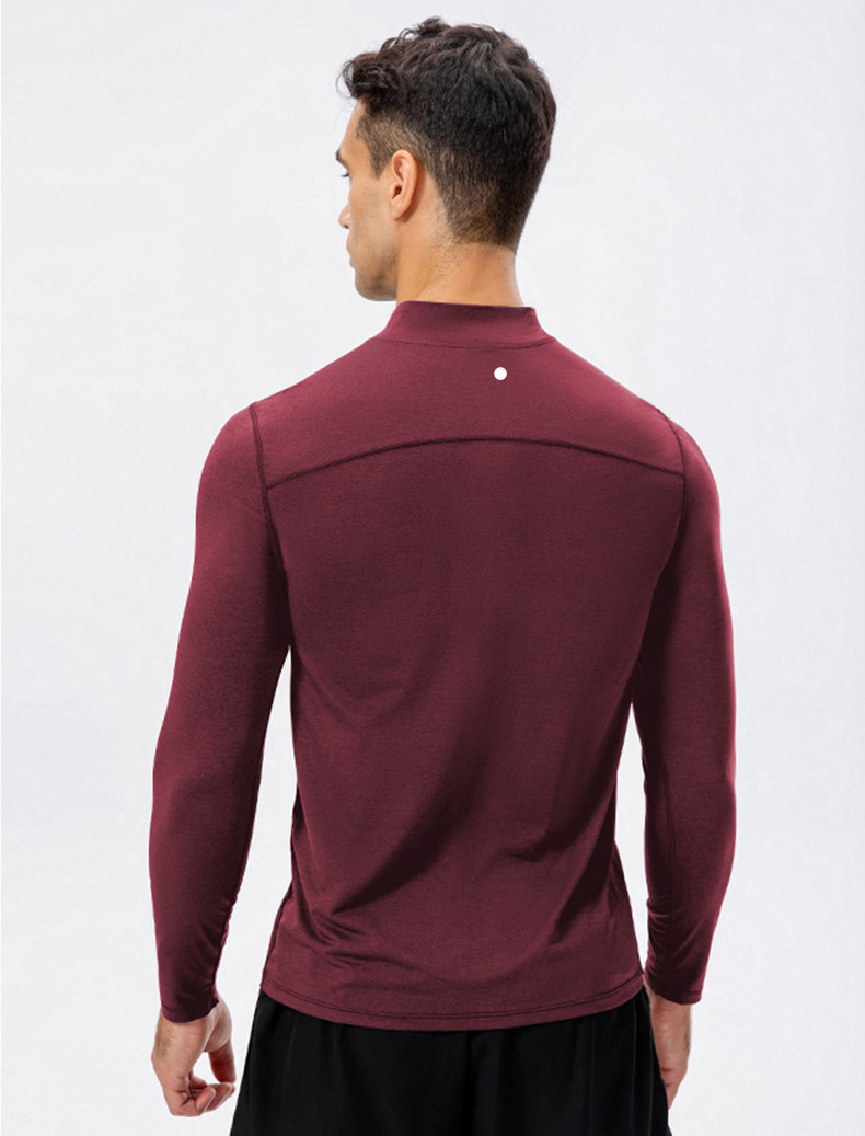 LL Men Long Sleeve Stand-up collar Polo Shirt Men High Elasticity Tights Running Fitness Training Quick Dry Gym Clothing Spring Autumn Top, Burgundy
LL Men Long Sleeve Stand-up collar Polo Shirt Men High Elasticity Tights Running Fitness Training Quick Dry Gym Clothing Spring Autumn Top, Burgundy
