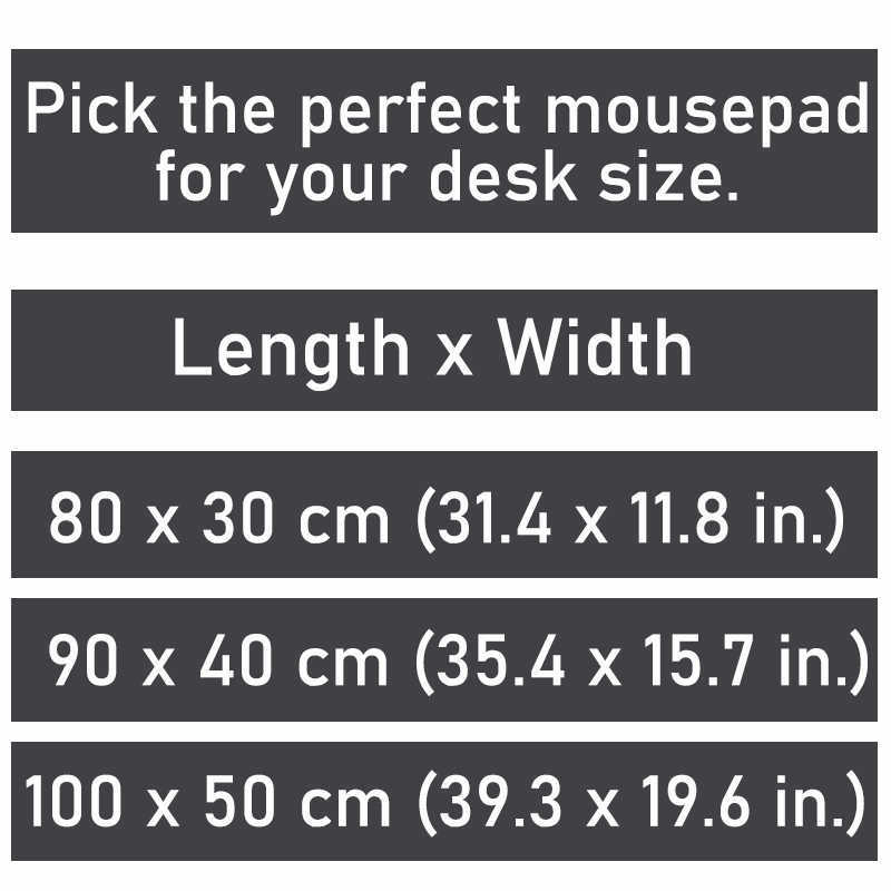 Mouse Pads Wrist Rests Mouse Pad Black And White Large Company Mousepad Keyboard Mat XXXL Mouse Mats 31.4x11.8in Rubber Desk Pad Pffoce Design Desk Ru