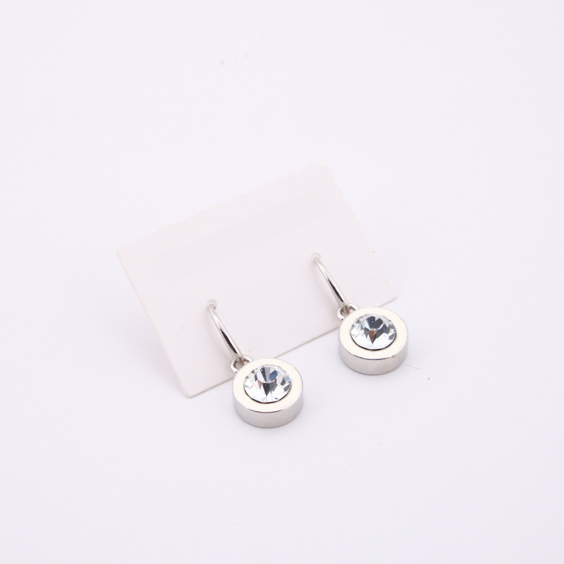 Round luxury jewelry crystal charm diamond designer earrings cute pink gold plated silver color elegant luxurious round crystal pendant small earring E23
Round luxury jewelry crystal charm diamond designer earrings cute pink gold plated silver color elegant luxurious round crystal pendant small earring E23