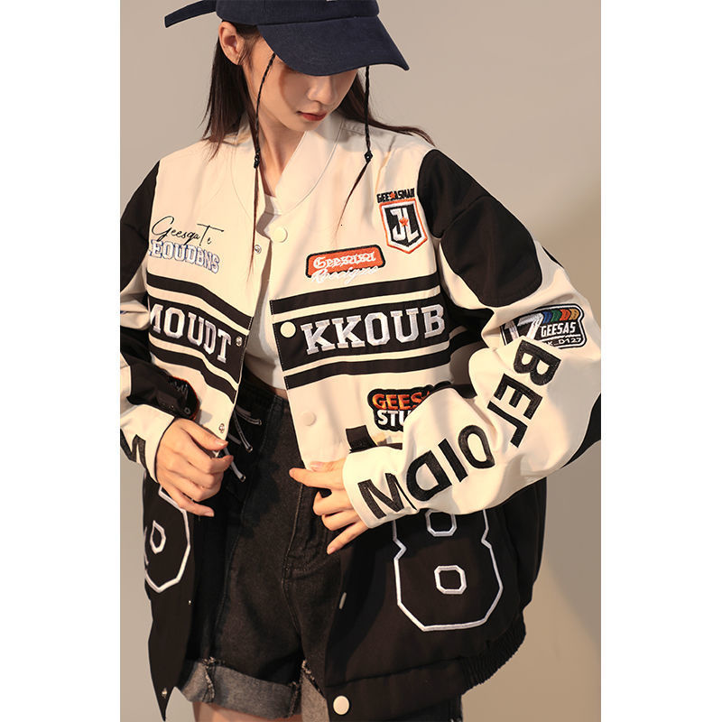 Women's Jackets American Retro Detachable Flying Baseball Y2K Street Hip Hop Trend Wild Couple Casual Loose Top 230216