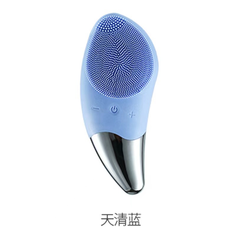 Cleaning Tools USB Charge Electric Facial Brush Silicone Sonic Face Cleaner Deep Pore Skin Massager Facial Cleansing mini brush