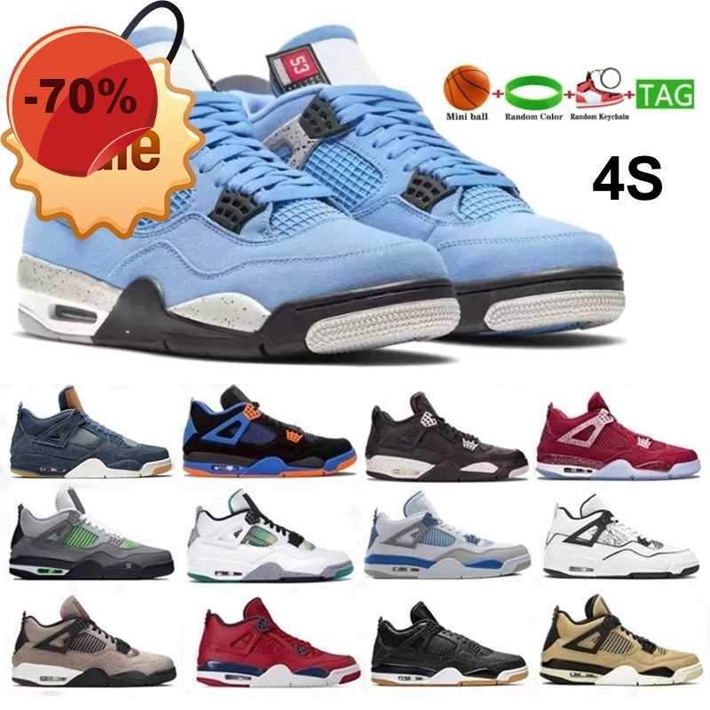 Sandals Blue University 4 4s Man Basketball Shoes White Oreo Metallic Purple Black Cat Bred Shimmer Cactus Jack Men Women Sneakers US 5.5-12
Sandals Blue University 4 4s Man Basketball Shoes White Oreo Metallic Purple Black Cat Bred Shimmer Cactus Jack Men Women Sneakers US 5.5-12