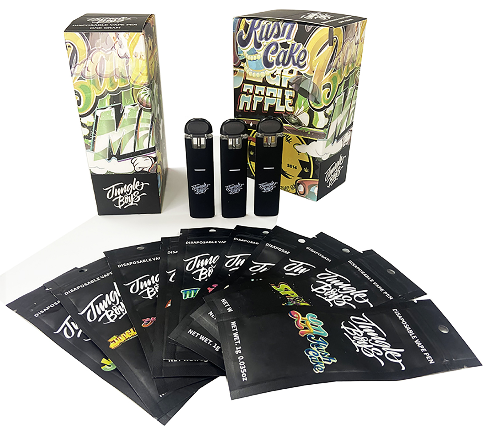 New arrive Jungle boys Disposable Vape Pens 1ml Empty Cartridges Ceramic Coil 280mAh Rechargeable Battery with Plastic Ziplock Bags
New arrive Jungle boys Disposable Vape Pens 1ml Empty Cartridges Ceramic Coil 280mAh Rechargeable Battery with Plastic Ziplock Bags
