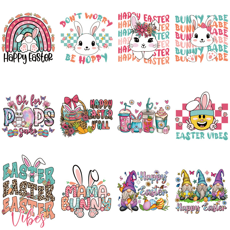Easter Party Heat Transfer Logo Vinyl Washable Bunny Eggs Hunt Heat Transfer Stickers For T Shirt
Easter Party Heat Transfer Logo Vinyl Washable Bunny Eggs Hunt Heat Transfer Stickers For T Shirt