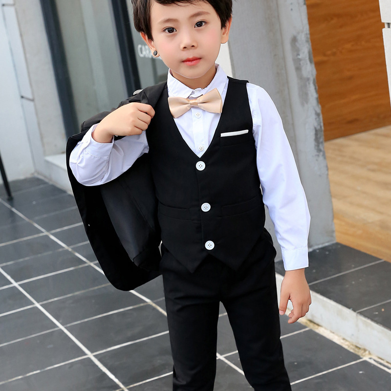 Suits Kids Royal Blue Wedding Suit For Boys Birthday Pography Dress Child Red Blazer School Performance Party Prom Clothing Set 230216