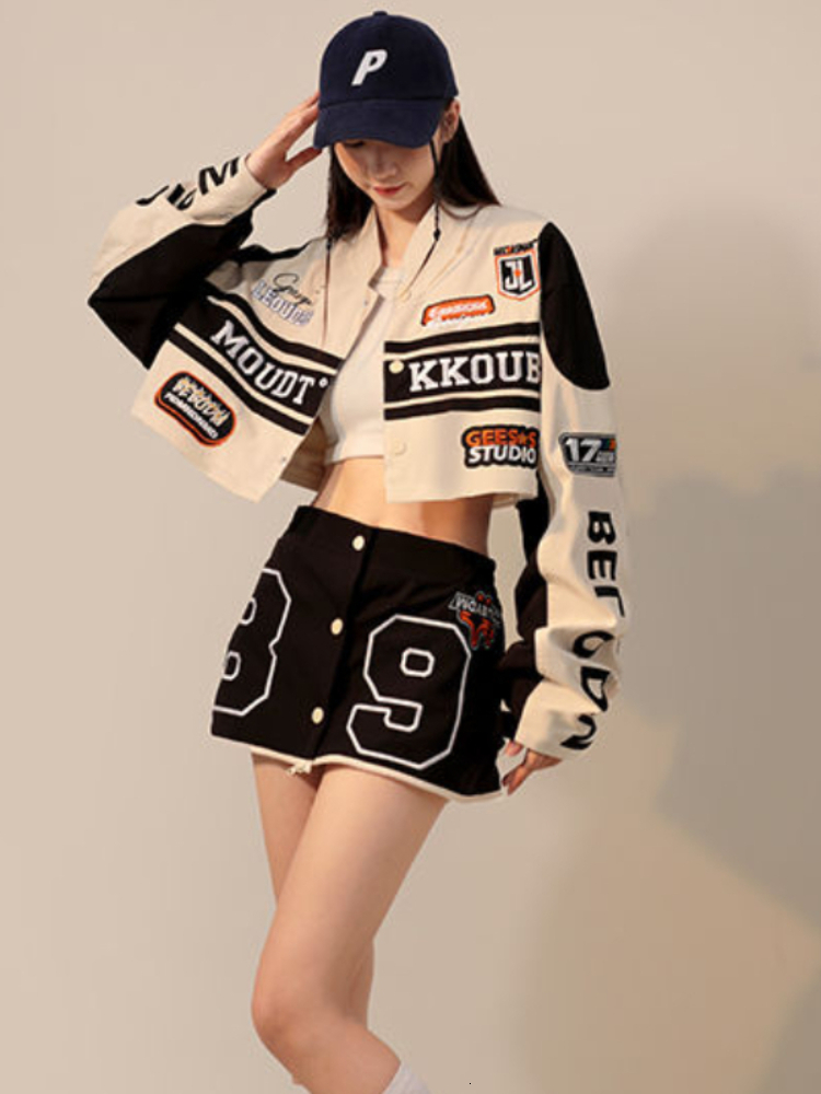 Women's Jackets American Retro Detachable Flying Baseball Y2K Street Hip Hop Trend Wild Couple Casual Loose Top 230216