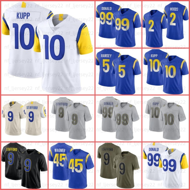 9 Matthew Stafford Football Jerseys Aaron Donald Cooper Kupp Allen Robinson II Jalen Ramsey John Wolford Bobby Wagner Van Jefferson Tyler Higbee, Women jersey
9 Matthew Stafford Football Jerseys Aaron Donald Cooper Kupp Allen Robinson II Jalen Ramsey John Wolford Bobby Wagner Van Jefferson Tyler Higbee, Women jersey