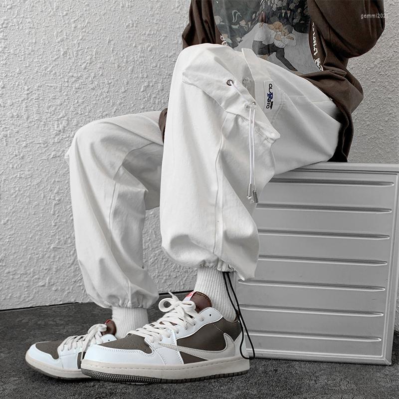 Men's Pants White Mens Hip Hop Cargo Fashion Joggers Casual Streetwear Multi-Pocket Ribbons Harem Sweatpants
Men's Pants White Mens Hip Hop Cargo Fashion Joggers Casual Streetwear Multi-Pocket Ribbons Harem Sweatpants