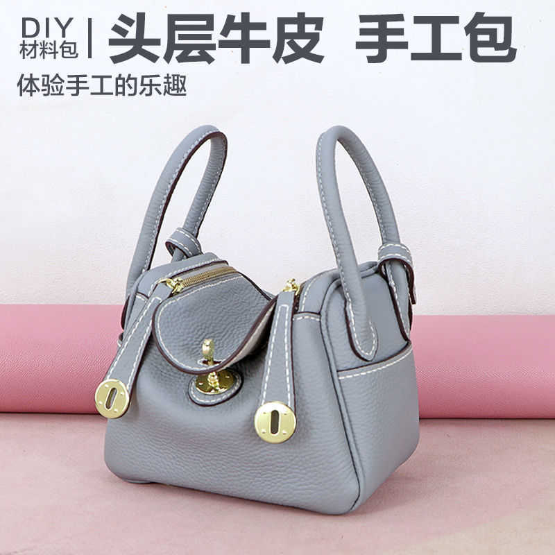 Designer Herme Lindi Bags online outlet bag Genuine leather women's Top layer cow shoulder hand Doctor Self-made diy handmade materialSAMJ, Round hole small elephant gray
Designer Herme Lindi Bags online outlet bag Genuine leather women's Top layer cow shoulder hand Doctor Self-made diy handmade materialSAMJ, Round hole small elephant gray