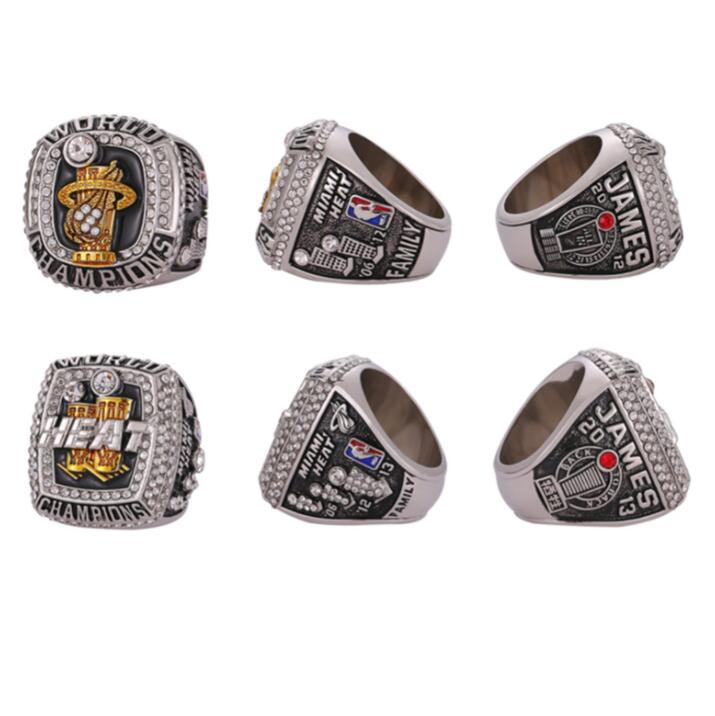 4pcs JAMES Basketball Team champions Championship Ring Set With Wooden Box Souvenir Men Women Boy Fan Brithday Gift 2022 2023 Hip hop Jewelry Sport Pu