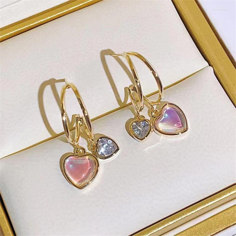Dangle Earrings Korean Fashion Colorful Love Pendant For Women Double-layer Aurora Laser Earring Luxury Jewelry Gift Pendientes Mujer
Dangle Earrings Korean Fashion Colorful Love Pendant For Women Double-layer Aurora Laser Earring Luxury Jewelry Gift Pendientes Mujer
