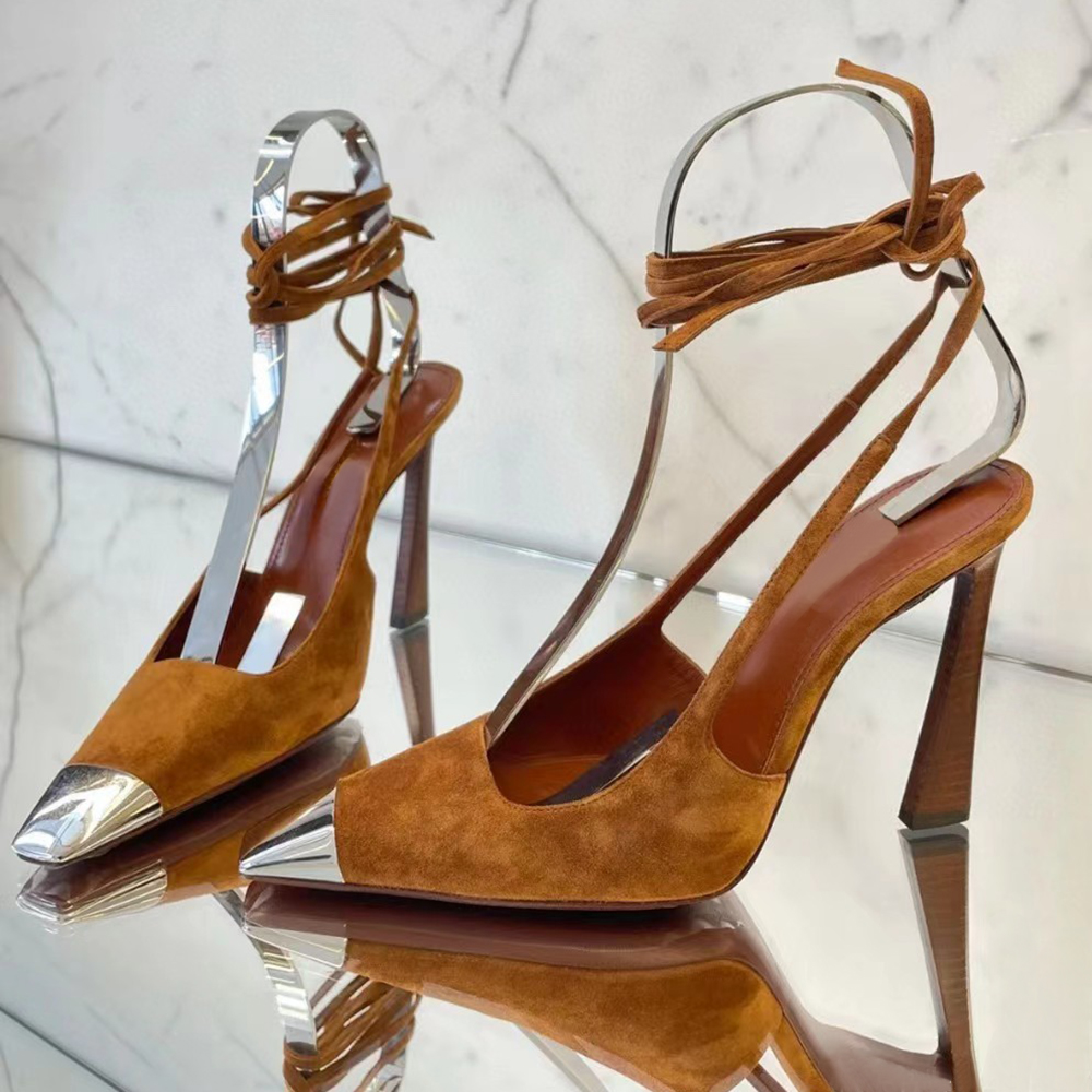 Ochre formal shoes Women's metal iron toe stiletto shoes 105mm Ankle Wraparound square head lace up Luxury Designer dress shoes even factory shoes With Box And Dust Bag, Black
Ochre formal shoes Women's metal iron toe stiletto shoes 105mm Ankle Wraparound square head lace up Luxury Designer dress shoes even factory shoes With Box And Dust Bag, Black