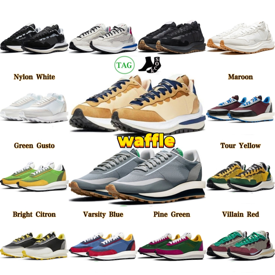 Waffle shoes VaporWaffles mens running shoes designer pegasus LDWaffle ld Pure Platinum Sail white Nylon Noir women ldv trainers rubber sports sneakers 36-45