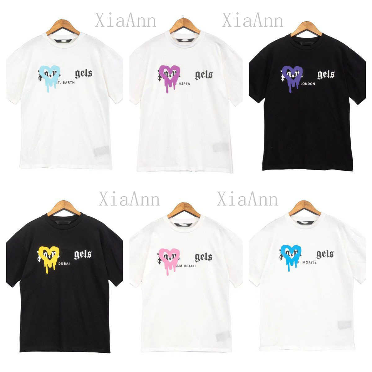 Designer Luxury t shirt Men' and woman T-Shirts palms spray love heart print short-sleeved t shirt fashion angels women graphic Couples Summer High Street tees
Designer Luxury t shirt Men' and woman T-Shirts palms spray love heart print short-sleeved t shirt fashion angels women graphic Couples Summer High Street tees
