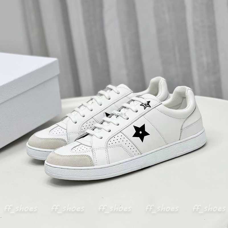 

2023 Star New Fitness Shoes Women Designer Sneakers Casual Shoes Calf Leather Comfortable Suede Panels Laces Eyelets High Quality Fashion Ladies Sneaker, White