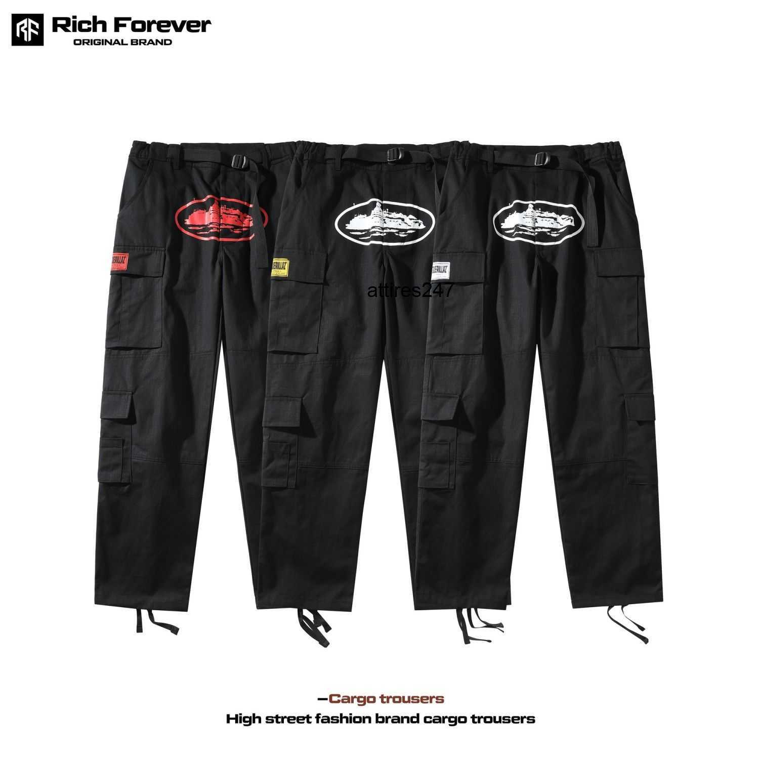 Corteiz American style Multi Pocket printed black overalls men' fashion brand loose straight tube drawstring Leggings, Black/white print yellow label
Corteiz American style Multi Pocket printed black overalls men' fashion brand loose straight tube drawstring Leggings, Black/white print yellow label