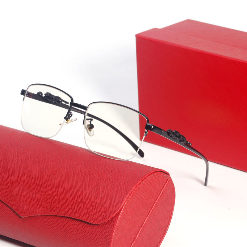 Carti Glasses Sunglasses for Men Women Gold Retro Square Frame Fashion Eyewear Avant-garde Style Full Rimless Clear Lens Panther Eyeglasses UV 400 lunettes with box
Carti Glasses Sunglasses for Men Women Gold Retro Square Frame Fashion Eyewear Avant-garde Style Full Rimless Clear Lens Panther Eyeglasses UV 400 lunettes with box