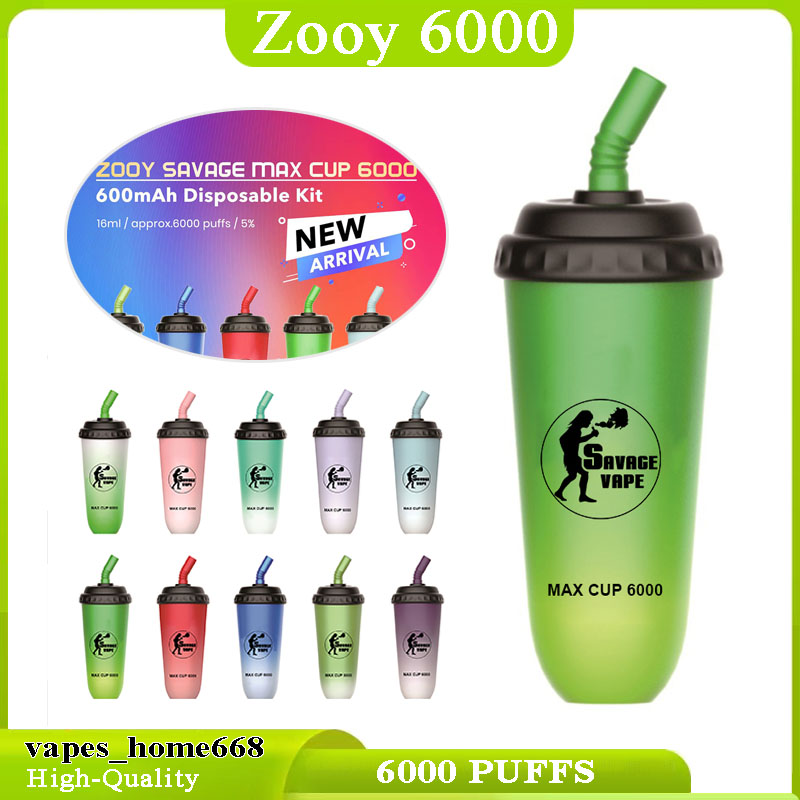 Authentic ZOOY cup 6000 puffs Disposable Vape Pen max 16ml with 600mah rechargeable Battery mesh coil 5% PUFF vapes desechables disposables pod
Authentic ZOOY cup 6000 puffs Disposable Vape Pen max 16ml with 600mah rechargeable Battery mesh coil 5% PUFF vapes desechables disposables pod