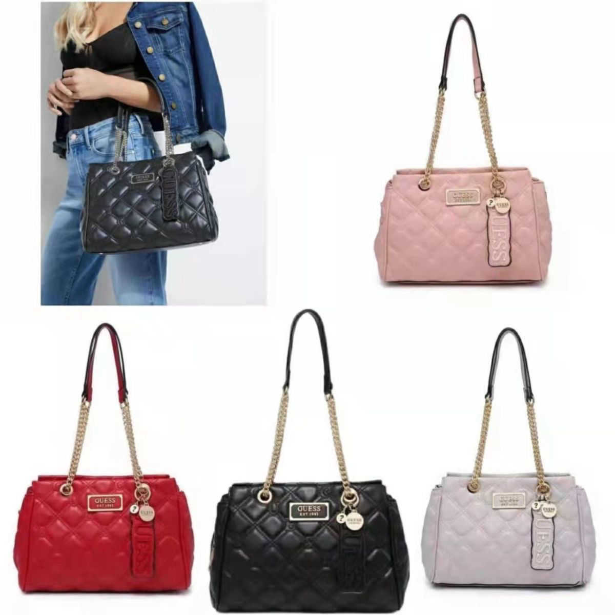 Designer Luxury Gue ss Bags For Womens Handbags Crossbody Purses Guessity Large Capacity Versatile Totes Multicolour Fashion Lnclined Shoulder Black Wallet DQW0, Gray
Designer Luxury Gue ss Bags For Womens Handbags Crossbody Purses Guessity Large Capacity Versatile Totes Multicolour Fashion Lnclined Shoulder Black Wallet DQW0, Gray