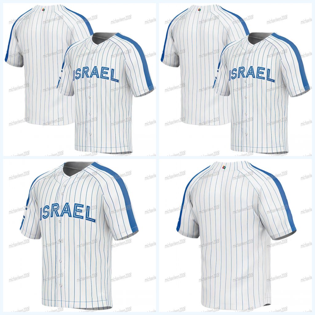 Team Israel 2023 World Baseball Classic Jersey WBC Joc Pederson Alex Dickerson Danny Valencia Matt Mervis Noah Mendlinger Ty Kelly Garrett Stubbs Ryan Lavarnway, 2023 white
Team Israel 2023 World Baseball Classic Jersey WBC Joc Pederson Alex Dickerson Danny Valencia Matt Mervis Noah Mendlinger Ty Kelly Garrett Stubbs Ryan Lavarnway, 2023 white