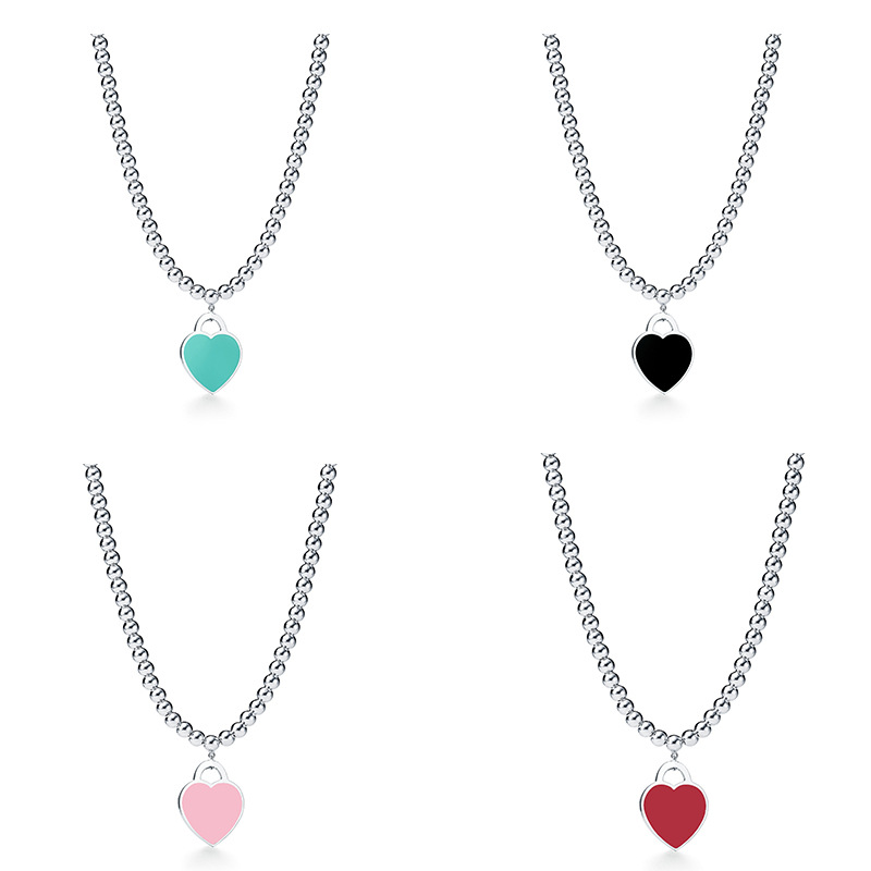 Enamel large love pearl chain necklaces Long pendants fashion Chain stainless steel necklace women necklace jewelry gift
Enamel large love pearl chain necklaces Long pendants fashion Chain stainless steel necklace women necklace jewelry gift