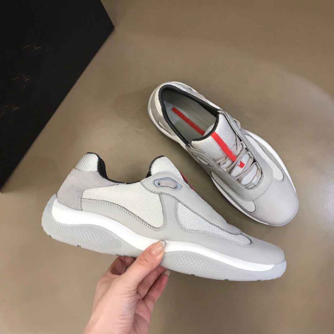 Luxury Casual Shoes Men Sneaker American Cup Technical Fabric Man Black White Sneakers Shoe patent leather lace up outdoor runner trainers rubber sole 38-46