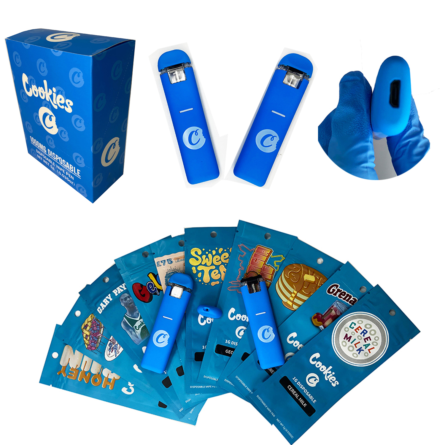 Electronic Cigarettes Cookies Vape Pen Empty Cartridges W/ Plastic Ziplock Bags 1.0ml Disposable vape pen Blue Cookies Rechargeable 280mah battery 1K-10K
Electronic Cigarettes Cookies Vape Pen Empty Cartridges W/ Plastic Ziplock Bags 1.0ml Disposable vape pen Blue Cookies Rechargeable 280mah battery 1K-10K