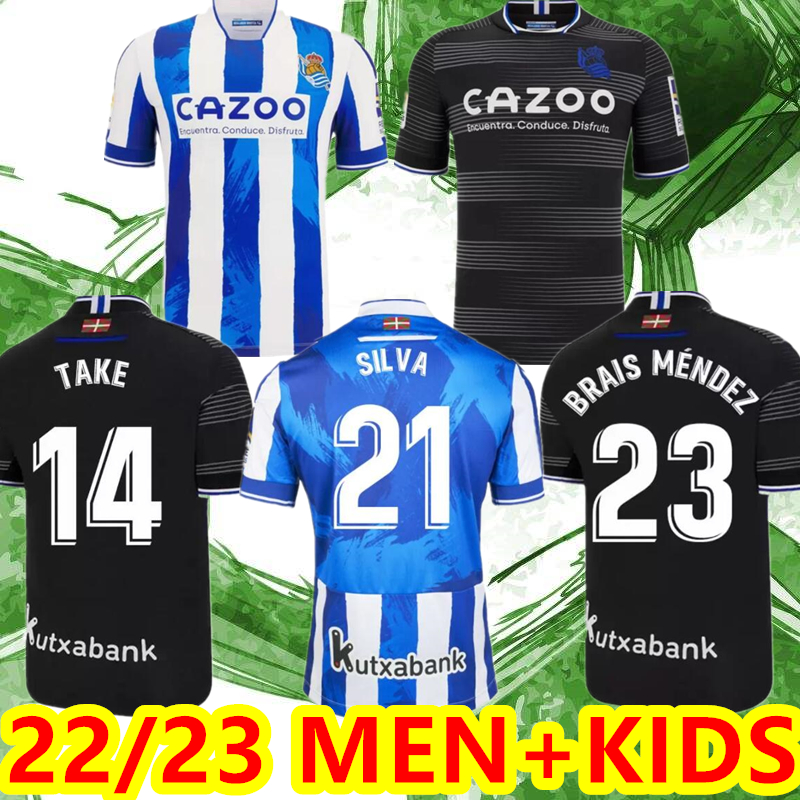 Real Sociedad 2022 2023 Soccer Jerseys OYARZABAL X PRIETO PORTU DAVID SILVA Football Shirt TAKE 22 23 Carlos Fernandez camiseta de futbol Men kit kids Equipment, 22 23 home kids
Real Sociedad 2022 2023 Soccer Jerseys OYARZABAL X PRIETO PORTU DAVID SILVA Football Shirt TAKE 22 23 Carlos Fernandez camiseta de futbol Men kit kids Equipment, 22 23 home kids