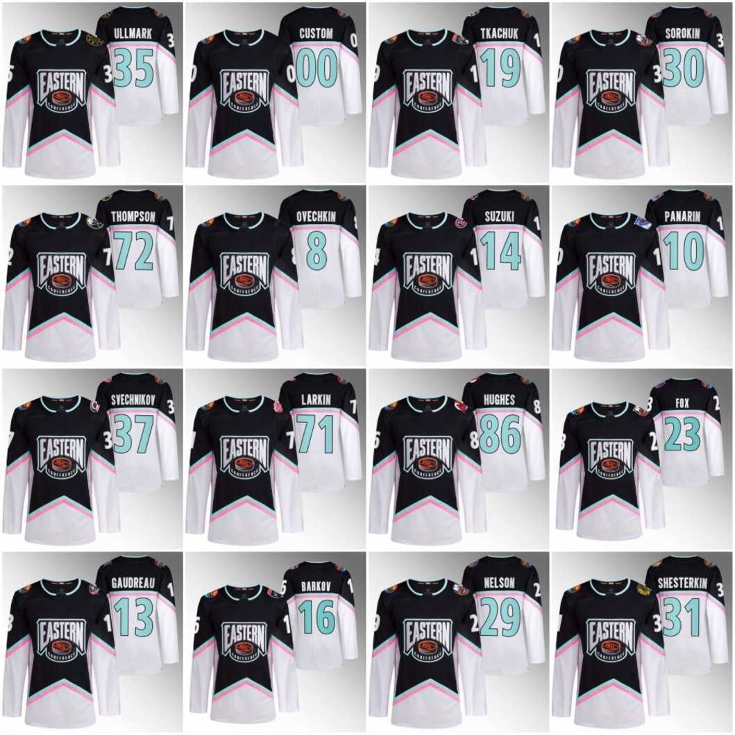 2023 All Star Game Hockey Jersey Alex Ovechkin Nick Suzuki Jack Hughes Igor Shesterkin Dylan Larkin Sidney Crosby Artemi Panarin Andrei Vasilevskiy Auston Matthews, Youth
2023 All Star Game Hockey Jersey Alex Ovechkin Nick Suzuki Jack Hughes Igor Shesterkin Dylan Larkin Sidney Crosby Artemi Panarin Andrei Vasilevskiy Auston Matthews, Youth