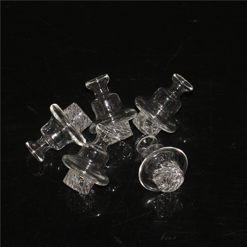hookahs Cyclone Riptide Carb Cap Spinning Glass Cap For 25mm flat top banger Dome with spinning air hole Terp Pearl Quartz Banger Nail