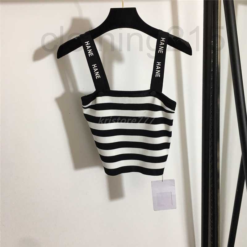 Women's Tanks & Camis Designer 2022 womens summer knit tee designer tops with letter print milan runway cotton striped slash neck crop top t-shirt clothing high UG74, Black
Women's Tanks & Camis Designer 2022 womens summer knit tee designer tops with letter print milan runway cotton striped slash neck crop top t-shirt clothing high UG74, Black