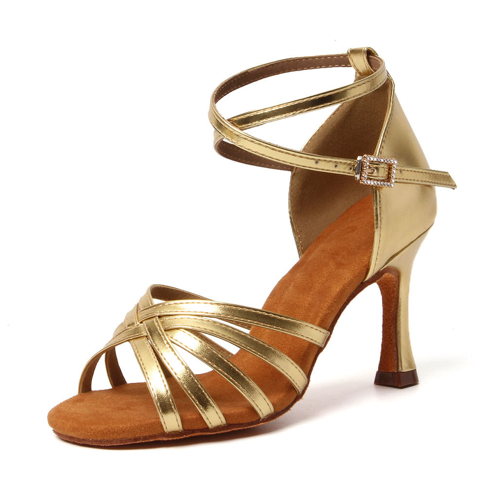 Ballroom Professional Latin Dance Shoes for Women/Girls Tango&Salsa High Heeled Indoor Dancing Satin/PU