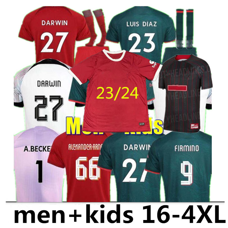 XXXL 4XL 23/24 soccer jerseys fan player version GAKPO DARWIN 2023 Mohamed Luis DIaz Alexander Arnold football kit tops shirts men kids uniform A.BECKER goalkeeper, Third
XXXL 4XL 23/24 soccer jerseys fan player version GAKPO DARWIN 2023 Mohamed Luis DIaz Alexander Arnold football kit tops shirts men kids uniform A.BECKER goalkeeper, Third