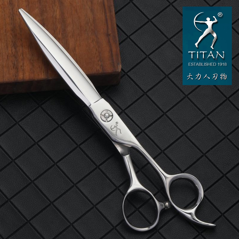 Hair Scissors TITANProfessional hairdressing scissors 7 inch cutting scissors vg10 japanstainless steel salon barber tool 230215 S2563